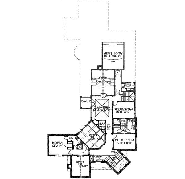 upper floor house blueprint