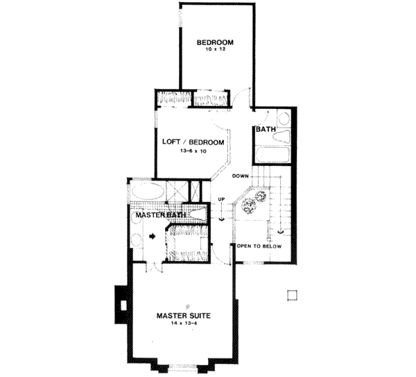 upper floor house blueprint