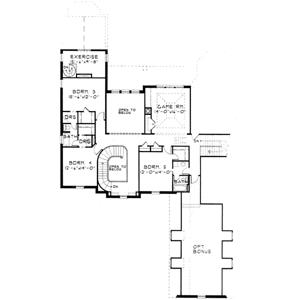 upper floor house blueprint