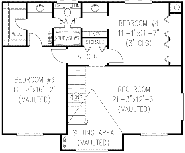 upper floor house blueprint