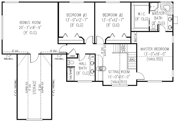 upper floor house blueprint