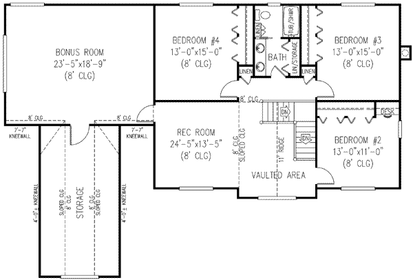 upper floor house blueprint