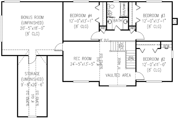upper floor house blueprint