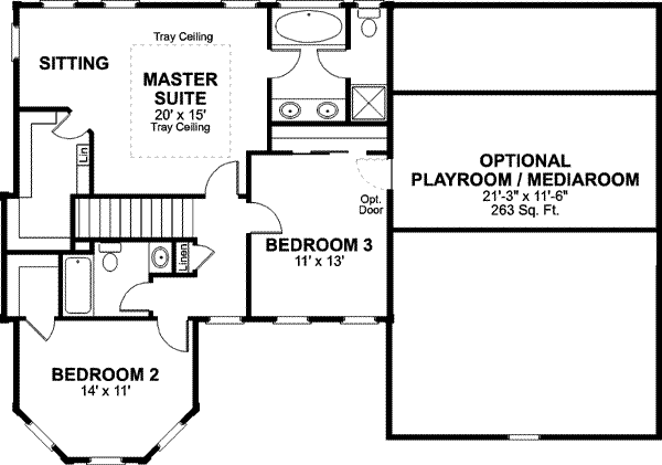 upper floor house blueprint