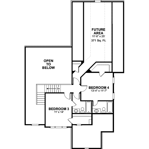 upper floor house blueprint