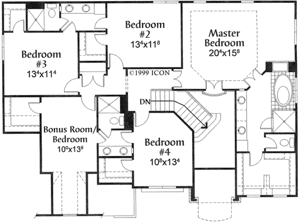 upper floor house blueprint