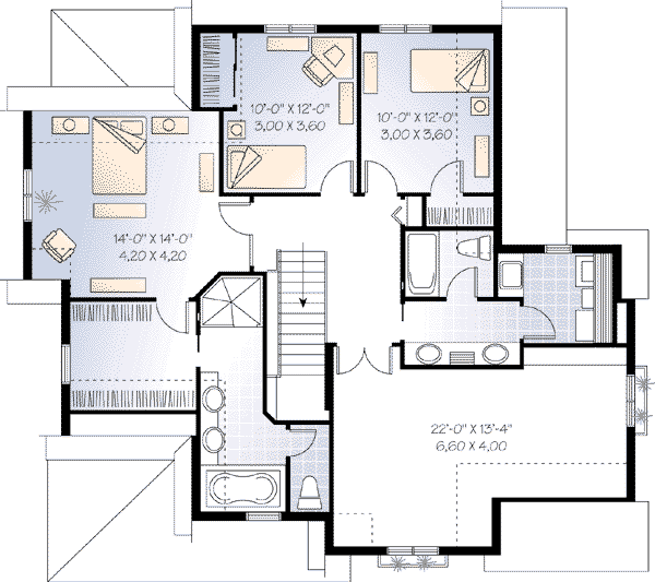 upper floor house blueprint