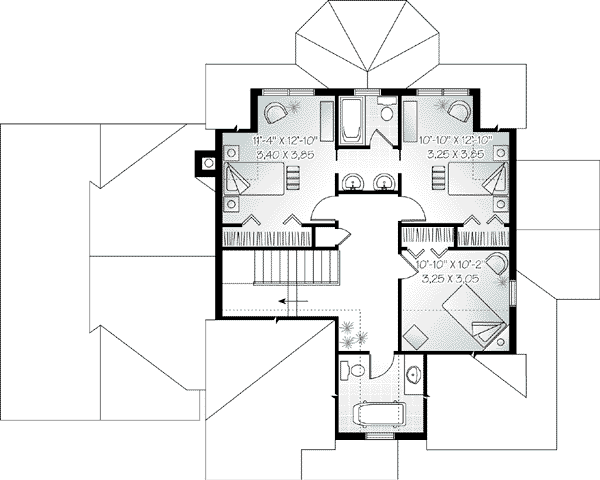 upper floor house blueprint