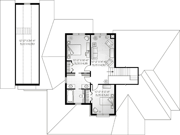 upper floor house blueprint