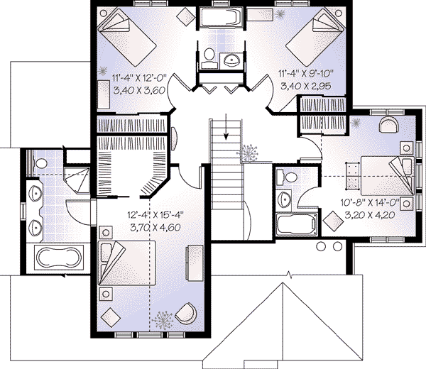 upper floor house blueprint