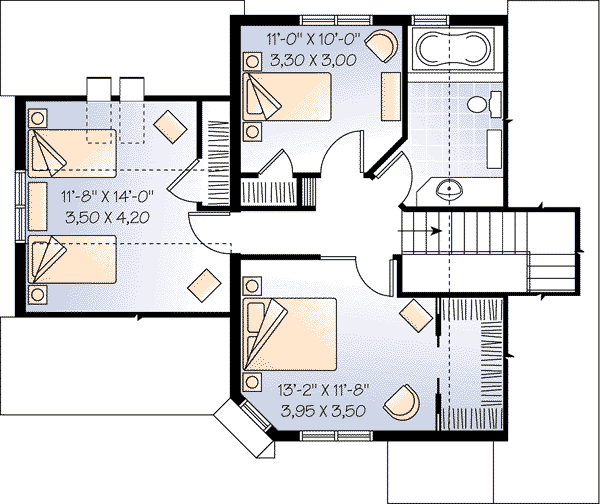 upper floor house blueprint