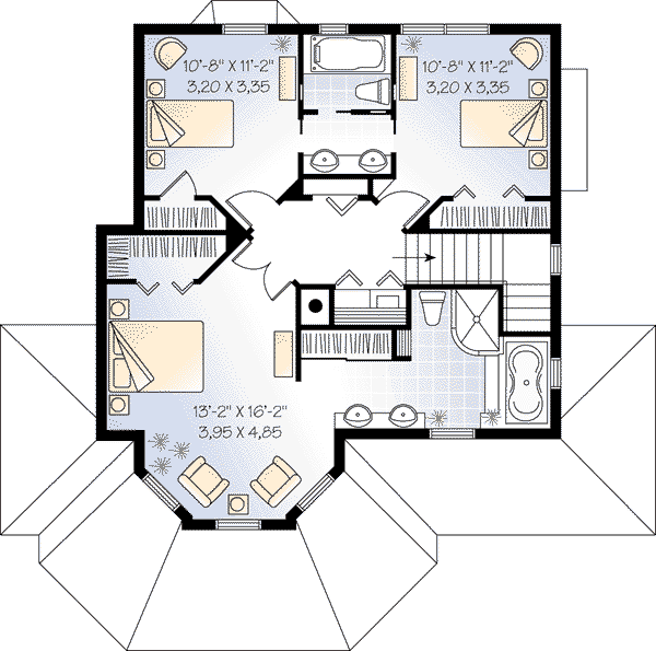 upper floor house blueprint