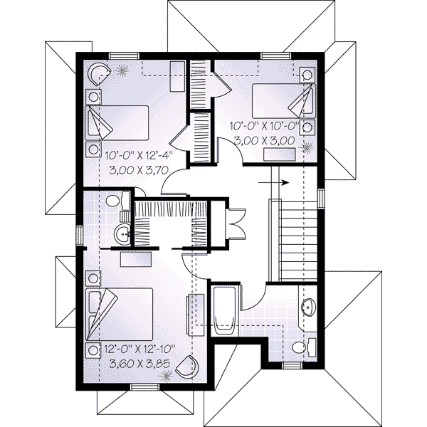 upper floor house blueprint