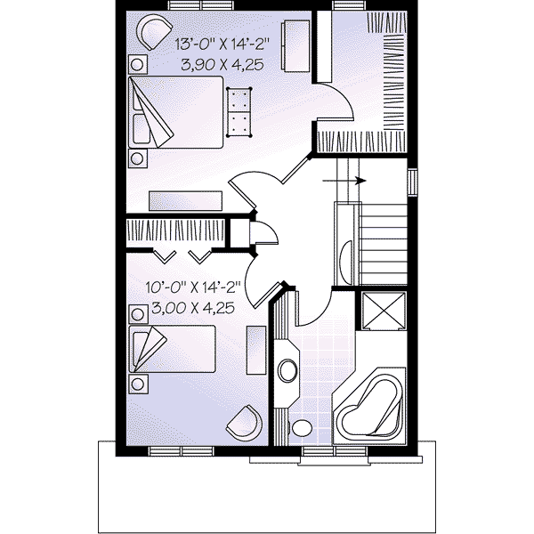 upper floor house blueprint