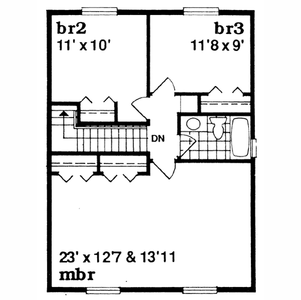 upper floor house blueprint