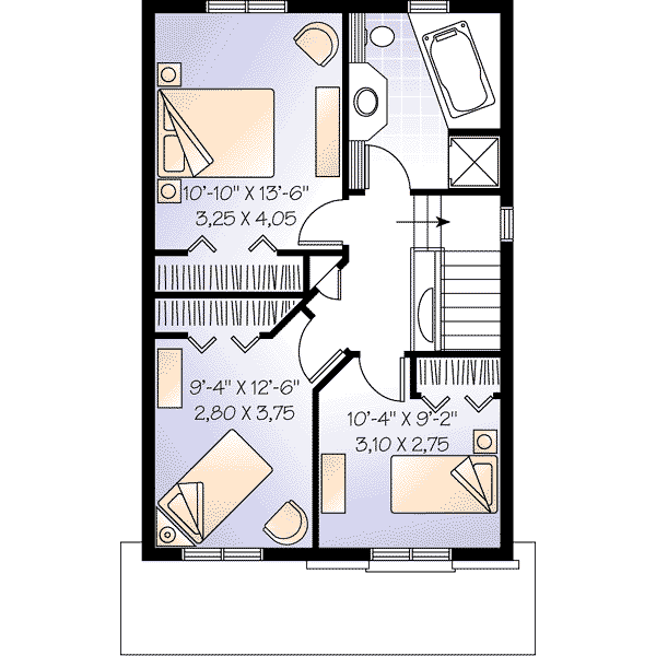 upper floor house blueprint