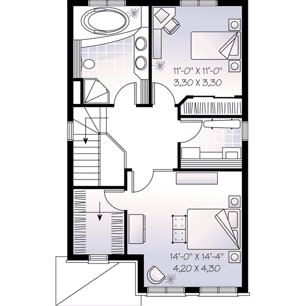 upper floor house blueprint