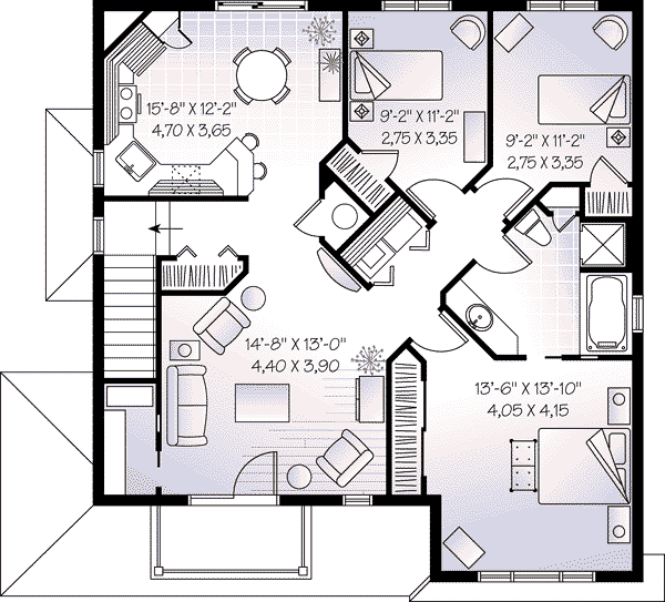 upper floor house blueprint