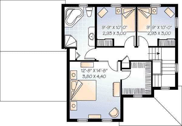 upper floor house blueprint