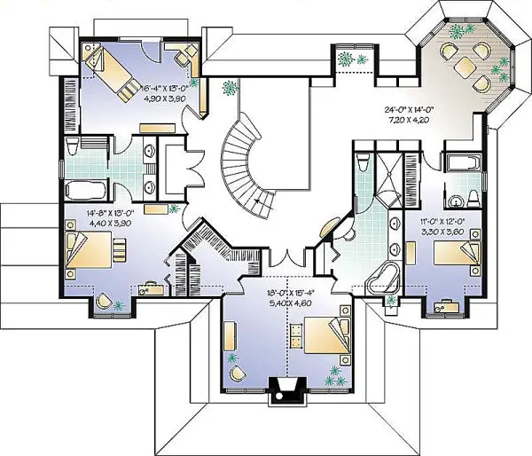 upper floor house blueprint