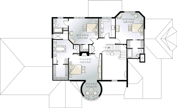 upper floor house blueprint