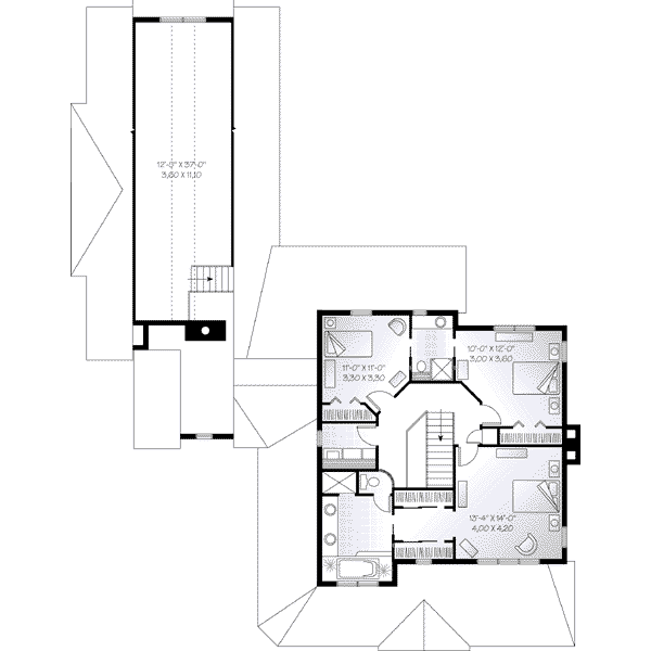 upper floor house blueprint