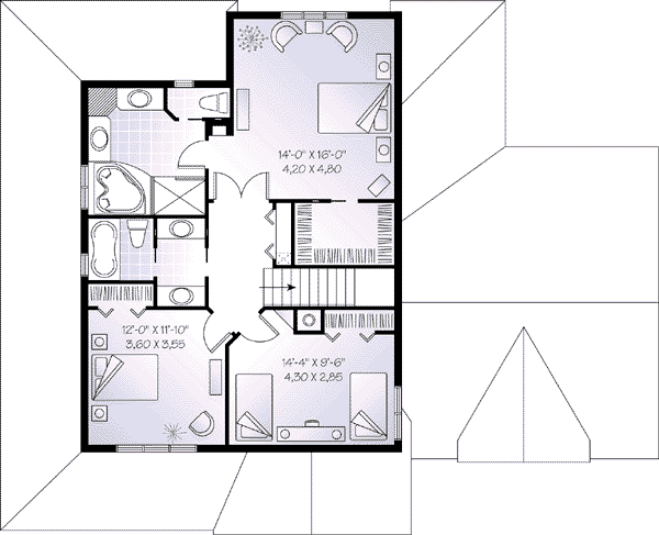 upper floor house blueprint