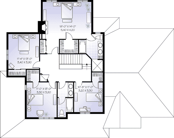 upper floor house blueprint