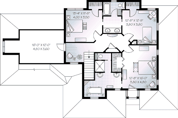 upper floor house blueprint