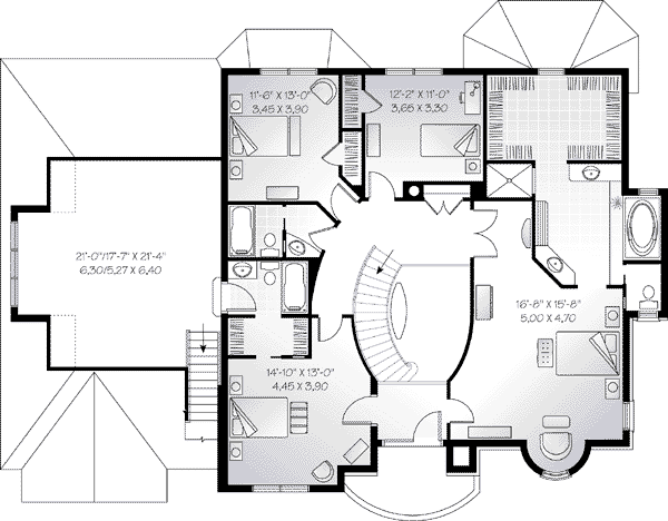 upper floor house blueprint