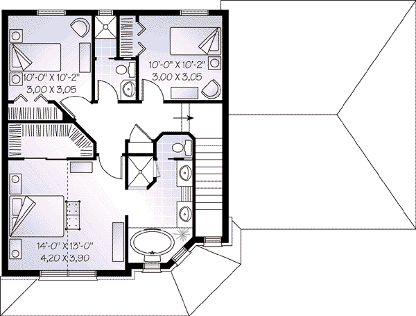 upper floor house blueprint