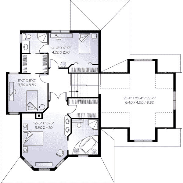upper floor house blueprint