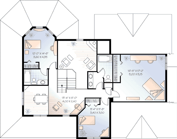 upper floor house blueprint