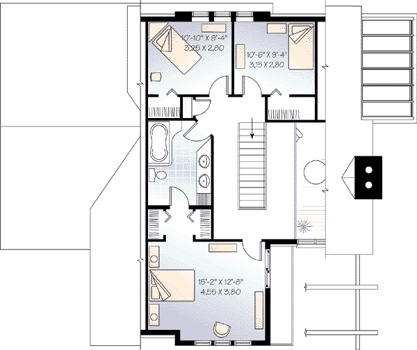 upper floor house blueprint