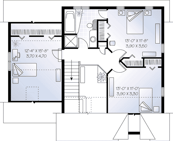 upper floor house blueprint