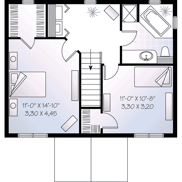 upper floor house blueprint