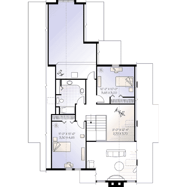 upper floor house blueprint