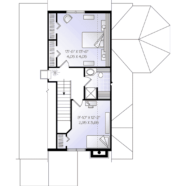 upper floor house blueprint