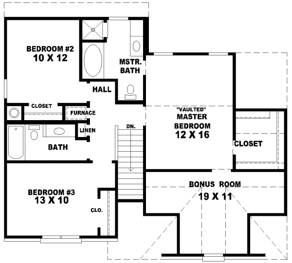upper floor house blueprint