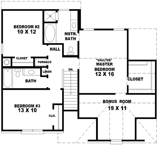 upper floor house blueprint