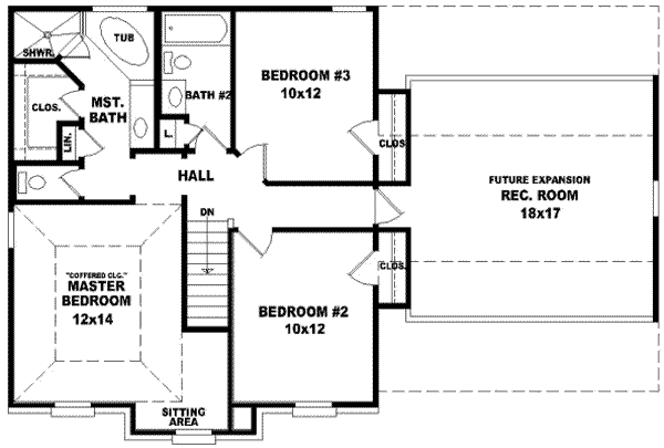 upper floor house blueprint