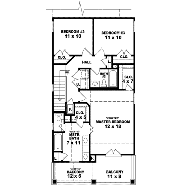 upper floor house blueprint