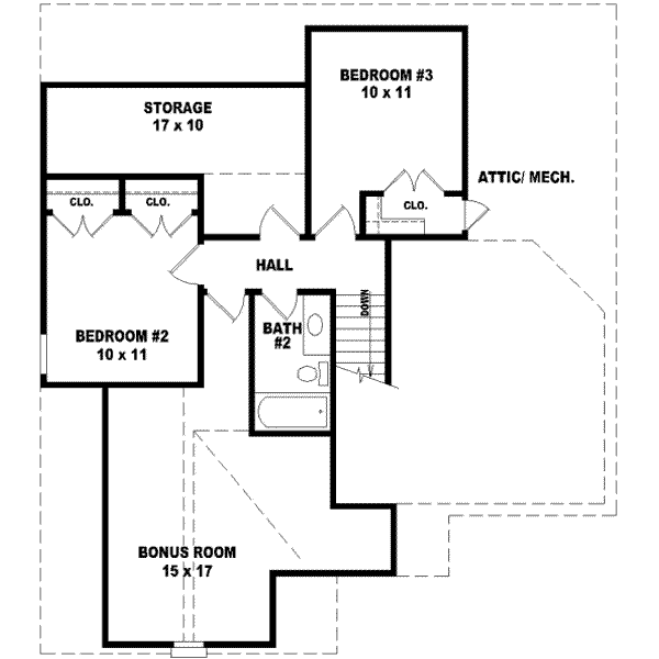 upper floor house blueprint