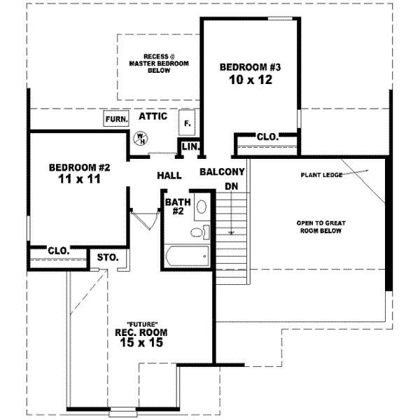 upper floor house blueprint