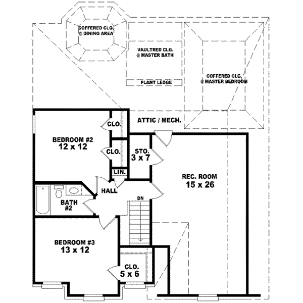 upper floor house blueprint