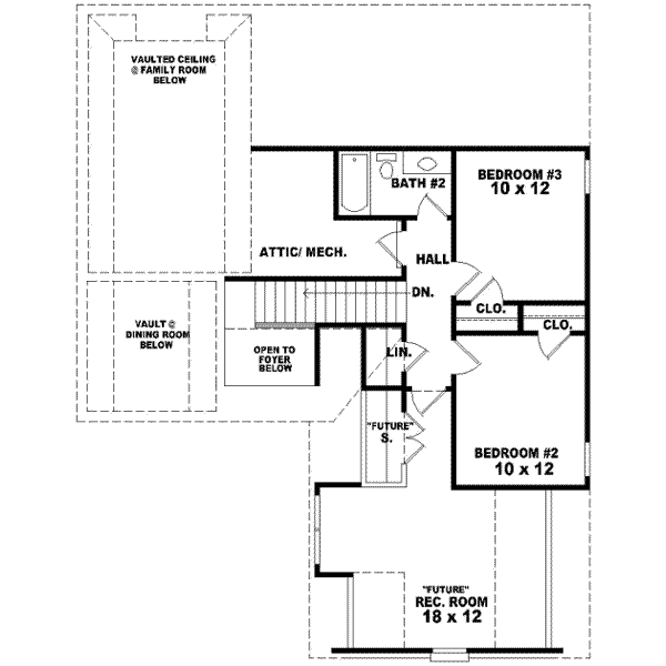 upper floor house blueprint