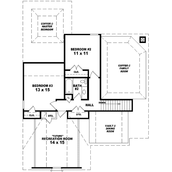 upper floor house blueprint