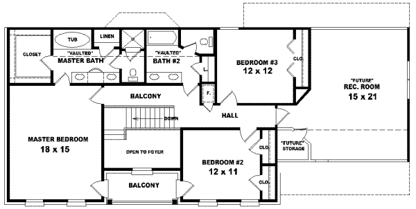 upper floor house blueprint