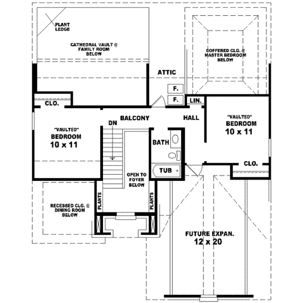 upper floor house blueprint