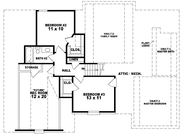 upper floor house blueprint